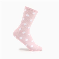 Носки женские "Горошек", цвет светло-розовый, размер 23-25